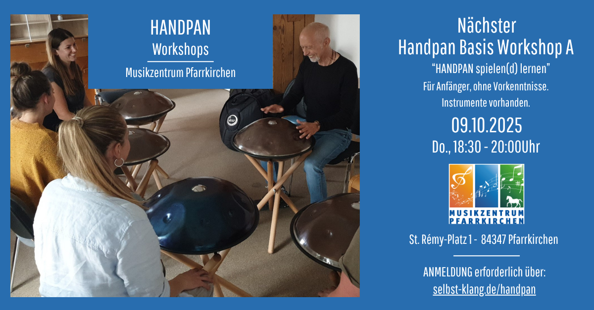 Musikzentrum Pfarrkirchen Handpan Workshop